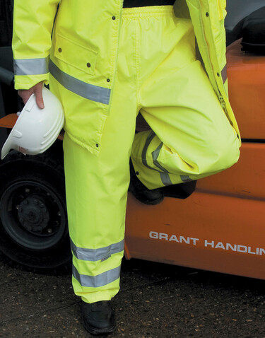 Result High Profile Rain Trousers, Fluorescent Orange, S/M bedrucken, Art.-Nr. 922334054