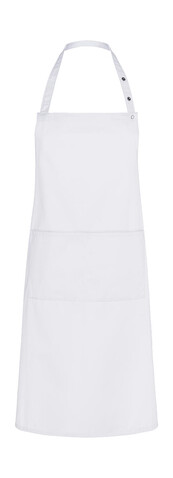 Karlowsky Bib Apron Teneriffa, White, One Size bedrucken, Art.-Nr. 922670000