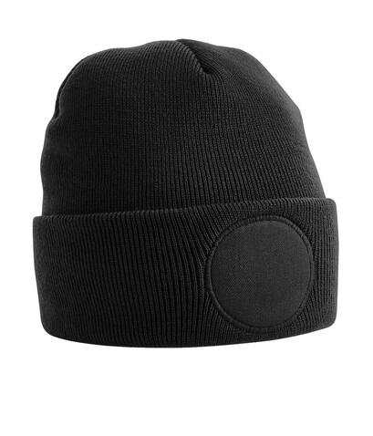 Beechfield Circular Patch Beanie, Black, One Size bedrucken, Art.-Nr. 922691010 Beechfield Circular Patch Beanie, Black, One Size bedrucken, Art.-Nr. 922691010
