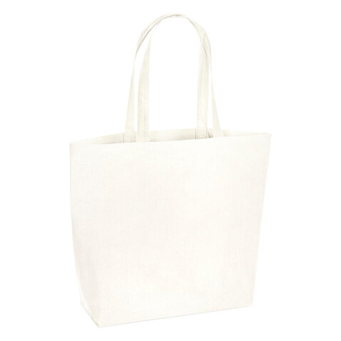 Westford Mill Organic Natural Dyed Maxi Bag for Life, Sea Salt, One Size bedrucken, Art.-Nr. 923280030