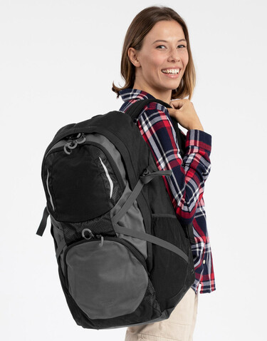 Shugon Solomon Daily Explorer Rucksack, Black/Dark Grey, One Size bedrucken, Art.-Nr. 923381530