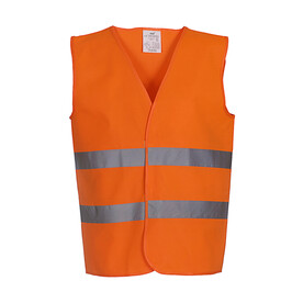 Yoko Fluo 2 Bands Waistcoat, Fluo Orange, M bedrucken, Art.-Nr. 925774054 Yoko Fluo 2 Bands Waistcoat, Fluo Orange, M bedrucken, Art.-Nr. 925774054