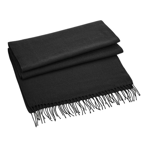 Beechfield Classic Woven Scarf, Black, One Size bedrucken, Art.-Nr. 926691010