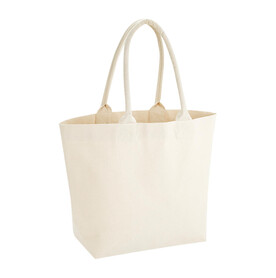 Westford Mill Fairtrade Cotton Deck Bag, Natural, One Size bedrucken, Art.-Nr. 927280080