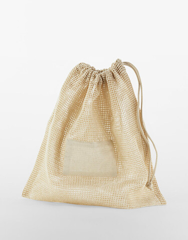 Westford Mill Organic Cotton Mesh Sacks, Natural, S bedrucken, Art.-Nr. 928280083