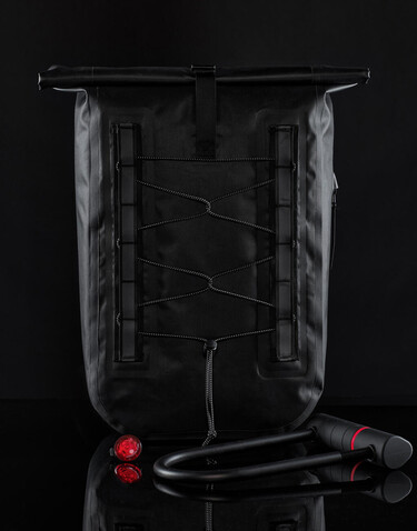 Quadra Waterproof Bike Roll-Top, Black, One Size bedrucken, Art.-Nr. 928301010