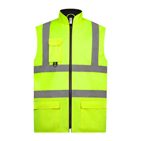 Yoko Fluo Bodywarmer, Fluo Yellow, S bedrucken, Art.-Nr. 930776053