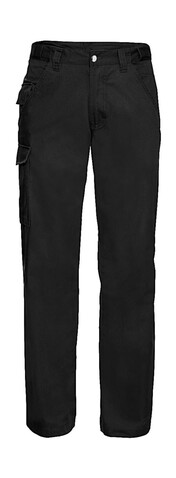 Russell Europe Twill Workwear Trousers length 32, Black, 40&quot; (101cm) bedrucken, Art.-Nr. 932001017
