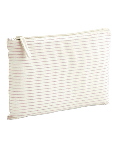 Westford Mill Striped Organic Cotton Accessory Pouch, Red Stripe, L bedrucken, Art.-Nr. 933284085 Westford Mill Striped Organic Cotton Accessory Pouch, Red Stripe, L bedrucken, Art.-Nr. 933284085