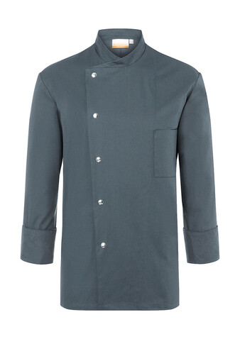 Karlowsky Chef Jacket Lars Long Sleeve, Anthracite, 48 (M) bedrucken, Art.-Nr. 934671402