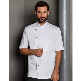 Karlowsky Chef Jacket Gustav Short Sleeve, White, 46 (S) bedrucken, Art.-Nr. 935670001 Karlowsky Chef Jacket Gustav Short Sleeve, White, 46 (S) bedrucken, Art.-Nr. 935670001