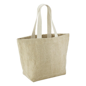 Westford Mill Soft Washed Jute Beach Bag, Natural, One Size bedrucken, Art.-Nr. 936280080