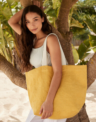 Westford Mill Soft Washed Jute Beach Bag, Blossom, One Size bedrucken, Art.-Nr. 936284230 Westford Mill Soft Washed Jute Beach Bag, Blossom, One Size bedrucken, Art.-Nr. 936284230