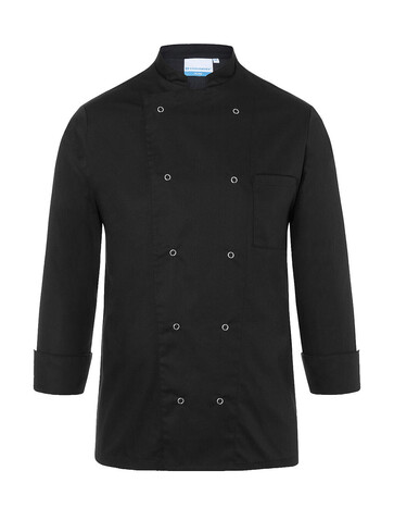 Karlowsky Chef Jacket Basic Unisex, Black, 4XL bedrucken, Art.-Nr. 936671019