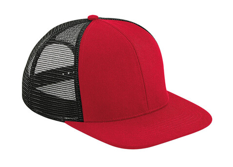Beechfield Original Flat Peak 6 Panel Trucker, Classic Red/Black, One Size bedrucken, Art.-Nr. 936694710 Beechfield Original Flat Peak 6 Panel Trucker, Classic Red/Black, One Size bedrucken, Art.-Nr. 936694710