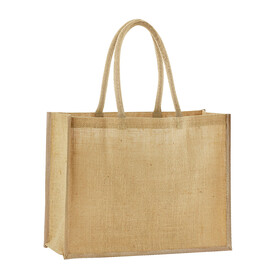 Westford Mill Natural Starched Jute Classic Shopper, Natural, One Size bedrucken, Art.-Nr. 937280080