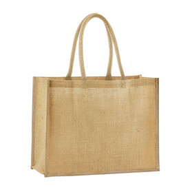 Westford Mill Natural Starched Jute Classic Shopper, Natural, One Size bedrucken, Art.-Nr. 937280080