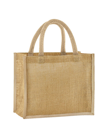 Westford Mill Natural Starched Jute Midi Tote, Natural, One Size bedrucken, Art.-Nr. 938280080