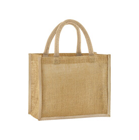 Westford Mill Natural Starched Jute Midi Tote, Natural, One Size bedrucken, Art.-Nr. 938280080