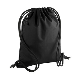 Bag Base Recycled Gymsac, Black, One Size bedrucken, Art.-Nr. 938291010