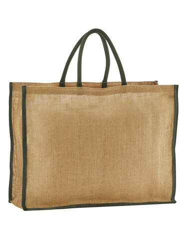 Westford Mill Natural Starched Jute Market Shopper, Natural/Olive Green, One Size bedrucken, Art.-Nr. 939280800 Westford Mill Natural Starched Jute Market Shopper, Natural/Olive Green, One Size bedrucken, Art.-Nr. 939280800