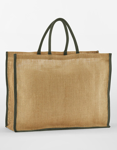 Westford Mill Natural Starched Jute Market Shopper, Natural/Olive Green, One Size bedrucken, Art.-Nr. 939280800 Westford Mill Natural Starched Jute Market Shopper, Natural/Olive Green, One Size bedrucken, Art.-Nr. 939280800