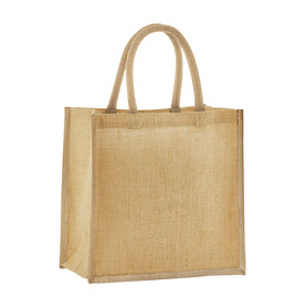 Westford Mill Natural Starched Jute Mini Gift Bag, Natural, One Size bedrucken, Art.-Nr. 940280080