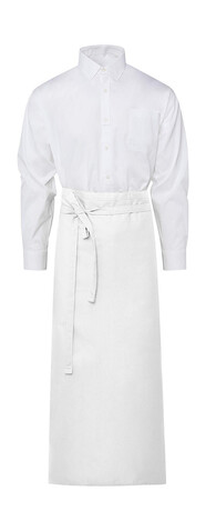 SG ACCESSORIES - BISTRO LONDON Long Bistro Apron, White, One Size bedrucken, Art.-Nr. 940590000