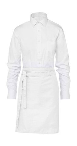 SG ACCESSORIES - BISTRO BRUSSELS Short Bistro Apron, White, One Size bedrucken, Art.-Nr. 943590000