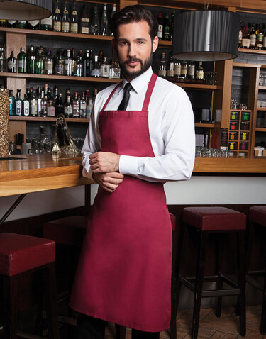 Karlowsky Bib Apron Basic, White, One Size bedrucken, Art.-Nr. 944670000