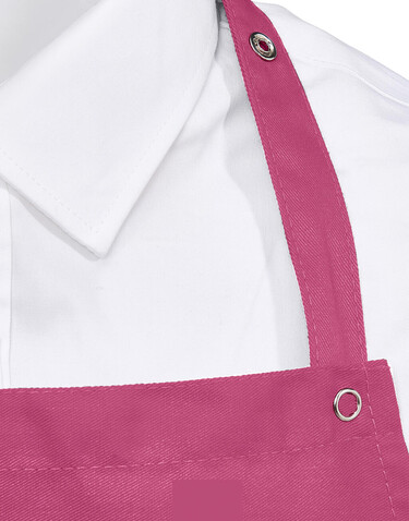 SG ACCESSORIES - BISTRO AMSTERDAM Bib Apron with Pocket, White, One Size bedrucken, Art.-Nr. 945590000
