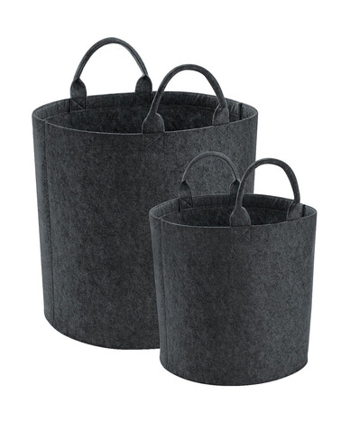 Bag Base Felt Trug, Charcoal Melange, S bedrucken, Art.-Nr. 947291053