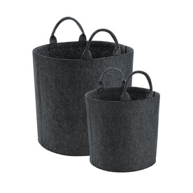 Bag Base Felt Trug, Charcoal Melange, S bedrucken, Art.-Nr. 947291053