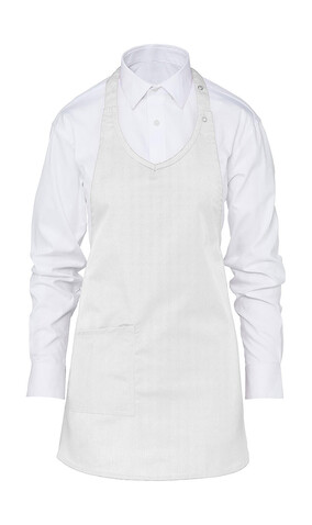 SG ACCESSORIES - BISTRO BERN Women’s Bib Apron, White, One Size bedrucken, Art.-Nr. 947590000