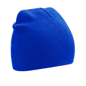 Beechfield Recycled Original Pull-On Beanie, Black, One Size bedrucken, Art.-Nr. 947691010