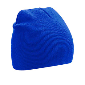Beechfield Recycled Original Pull-On Beanie, Black, One Size bedrucken, Art.-Nr. 947691010