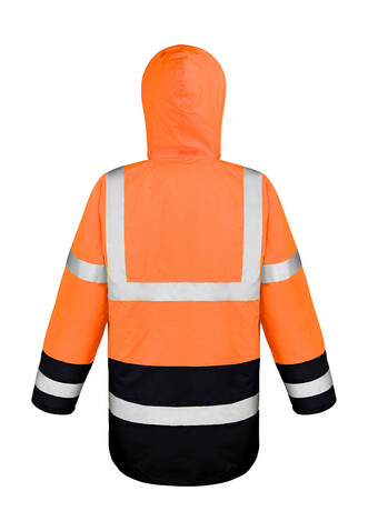 Result Core Motorway 2-Tone Safety Coat, Fluorescent Orange/Black, S bedrucken, Art.-Nr. 949334783