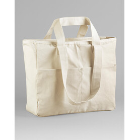 Westford Mill Double Handle Cargo Pocket Tote, Natural, One Size bedrucken, Art.-Nr. 950280080