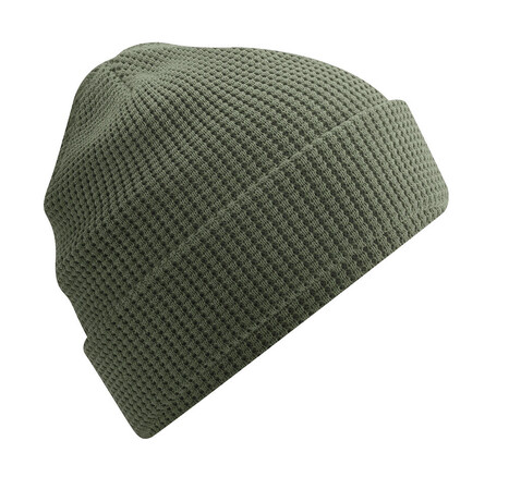 Beechfield Organic Cotton Waffle Beanie, Olive Green, One Size bedrucken, Art.-Nr. 952695300 Beechfield Organic Cotton Waffle Beanie, Olive Green, One Size bedrucken, Art.-Nr. 952695300