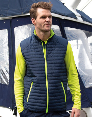 Result Thermoquilt Gilet, Grey/Black, XL bedrucken, Art.-Nr. 953331406