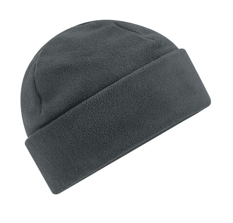 Beechfield Recycled Fleece Cuffed Beanie, Black, One Size bedrucken, Art.-Nr. 953691010