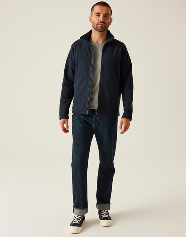 Regatta Honestly Made Recycled Full Zip Microfleece, Black, S bedrucken, Art.-Nr. 954171013