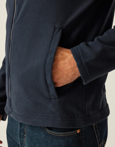 Regatta Honestly Made Recycled Full Zip Microfleece, Black, S bedrucken, Art.-Nr. 954171013