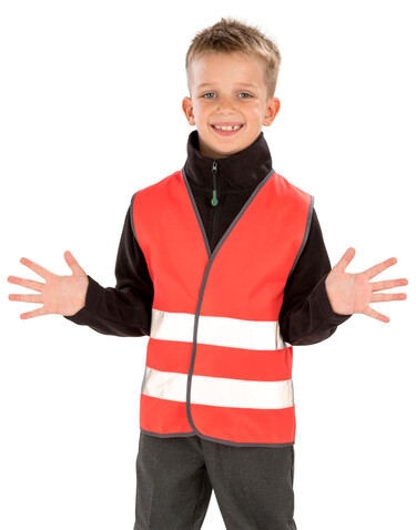 Result Junior Enhanced Visibility Vest, Fluorescent Pink, S (4-6) bedrucken, Art.-Nr. 954334243