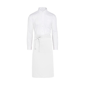 SG ACCESSORIES - BISTRO ROME - Medium Length Bistro Apron with Pocket, White, One Size bedrucken, Art.-Nr. 957590000