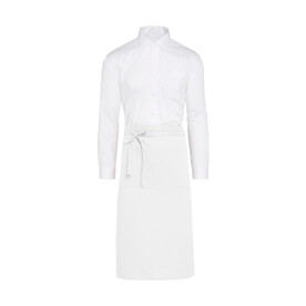 SG ACCESSORIES - BISTRO ROME - Medium Length Bistro Apron with Pocket, White, One Size bedrucken, Art.-Nr. 957590000