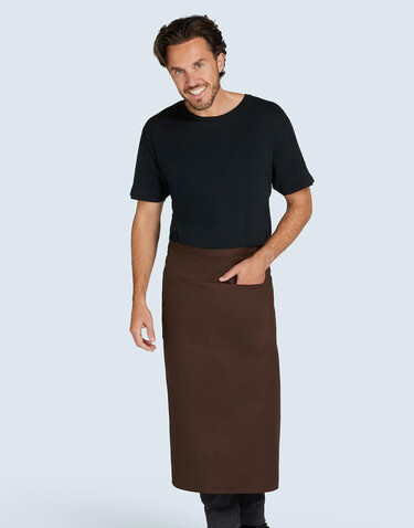 SG ACCESSORIES - BISTRO ROME - Recycled Bistro Apron with Pocket, Brown, One Size bedrucken, Art.-Nr. 958597000 SG ACCESSORIES - BISTRO ROME - Recycled Bistro Apron with Pocket, Brown, One Size bedrucken, Art.-Nr. 958597000