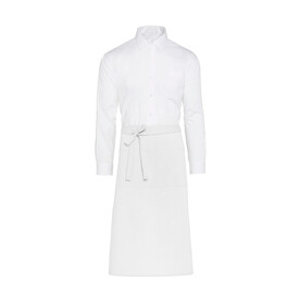 SG ACCESSORIES - BISTRO ROME - Recycled Bistro Apron with Pocket, White, One Size bedrucken, Art.-Nr. 958590000