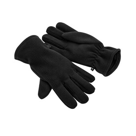 Beechfield Recycled Fleece Gloves, Black, S/M bedrucken, Art.-Nr. 958691011