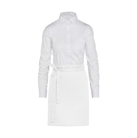 SG ACCESSORIES - BISTRO BRUSSELS - Short Bistro Apron with Pocket, White, One Size bedrucken, Art.-Nr. 959590000